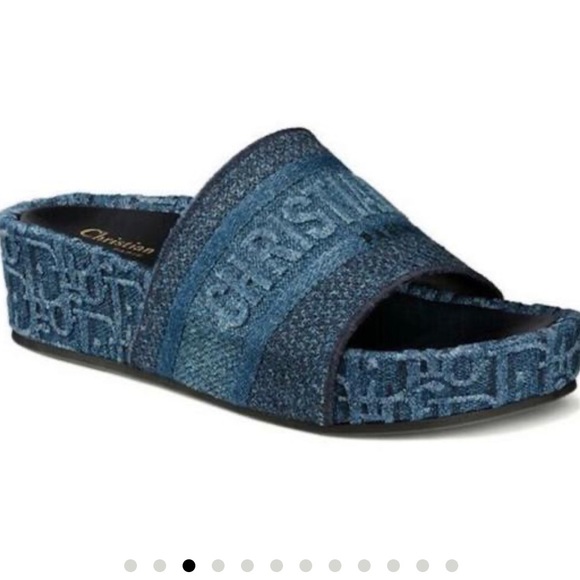 christian dior platform slides